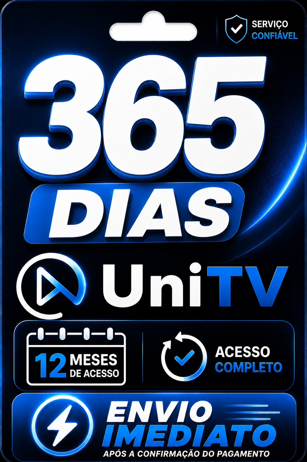 Recarga UniTV Anual 365 Dias